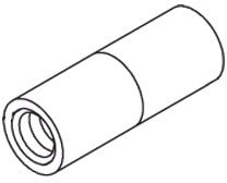 DIETZEL - Verbindungsmuffe, Ø 8 mm, 30 mm, galvanisch verzinkt