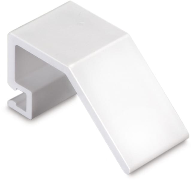 DIETZEL - Kabelhalter, 50x170 mm, abgeschrägt, für SLS/SLC, Starline, weiß