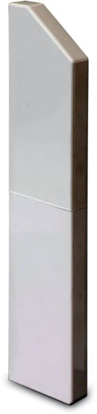DIETZEL - Endstück, 50x250 mm, links, für SLS, Starline, weiß