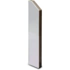 DIETZEL - Endstück, 50x250 mm, links, für SLS, Starline, weiß