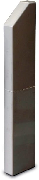 DIETZEL - Endstück, 50x250 mm, rechts, für SLS, Starline, weiß
