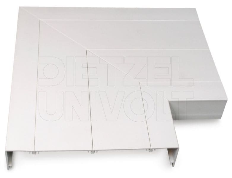 DIETZEL - Flachwinkel, 50x250 mm, für SLQ, Starline, weiß