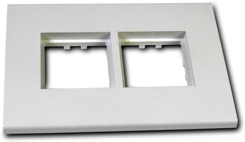 DIETZEL - Dosenrahmen, zweifach, 140x100 mm, für MAK, weiß