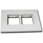 DIETZEL - Dosenrahmen, zweifach, 140x100 mm, für MAK, weiß