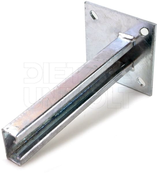 DIETZEL - Deckenkonsolhalter, einfach, 40x22x600 mm, tauchfeuerverzinkt