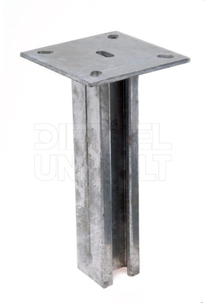 DIETZEL - Deckenkonsolhalter, doppelt, 40x22x1000 mm, tauchfeuerverzinkt