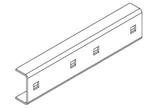DIETZEL - Verbinder, für KHA-Profil, 19x41x200 mm, tauchfeuerverzinkt