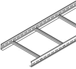 DIETZEL - Kabelleiter, Seitenholm gelocht, 500x60x6000 mm, sendzimir-feuerverzinkt