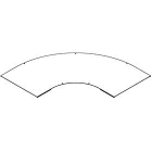 DIETZEL - Weitspannbogendeckel, 200x450 mm, sendzimir-feuerverzinkt