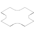 DIETZEL - Weitspannkreuzungsdeckel, 200x450 mm, sendzimir-feuerverzinkt