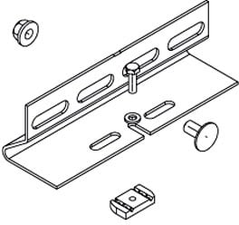 DIETZEL - Weitspannholmstütze (Ankerschiene),Schrauben+Scheibe+Ankermutter,tauchfeuerverz.