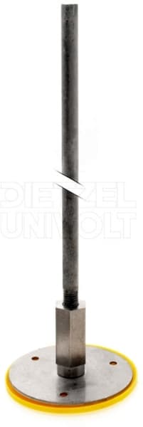 DIETZEL - Erdungspol,Anschlussgewinde M12 200mm,Kontaktplatte Ø80mm,feuerverzinkt/Niro V4A