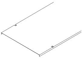DIETZEL - Leiterdeckel, 206x3000 mm, sendzimir-feuerverzinkt