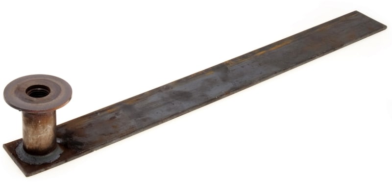 DIETZEL - Gewindebuchse, M16, gerader Flachstahl 40x5 mm, L=400 mm