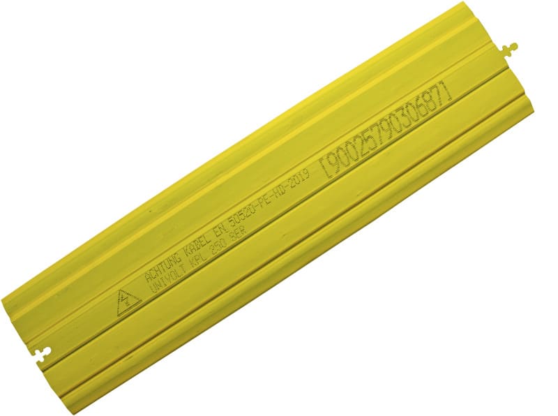 DIETZEL - PE-Kabelabdeckplatte, gelb, 250x1000 mm, ''Achtung Kabel''