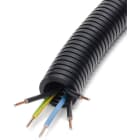 DIETZEL - HFT-Panzerflexrohr,Ø25mm,biegs.,vorverdr.,halogenfr.,H07Z1-U 5x2,5mm²,3xbl,ge/gn