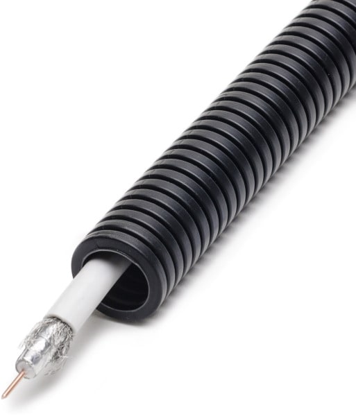 DIETZEL - HFT-Panzerflexrohr,Ø20mm,biegs.,vorverdr.,halogenfr.,50m KOAX Sat Digital Kabel