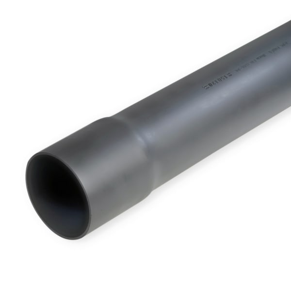 DIETZEL - PVC-Kabelschutzrohr, Ø 63 mm, starr, mittel, N450, gemufft, schwarz, 3 m