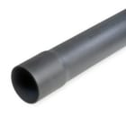 DIETZEL - PVC-Kabelschutzrohr, Ø 63 mm, starr, mittel, N450, gemufft, schwarz, 3 m