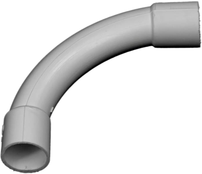 DIETZEL - HFT-Steckbogen, Ø 63 mm, starr, 90°, gemufft, halogenfrei, hellgrau