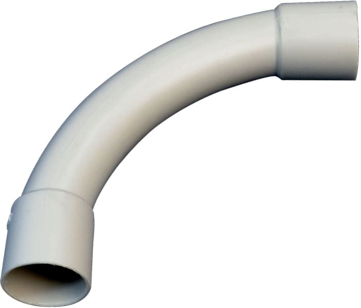 DIETZEL - HFT-Steckbogen, Ø 16 mm, starr, 90°, gemufft, halogenfrei, weiß