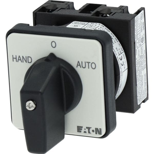 EATON - Umschalter, T0, 20 A, Einbau, 1 Baueinheit(en), Kontakte: 2, 45 °, rastend, mit 0-Stellung, HAND-0-AUTO, Abwicklungs Nr. 15431