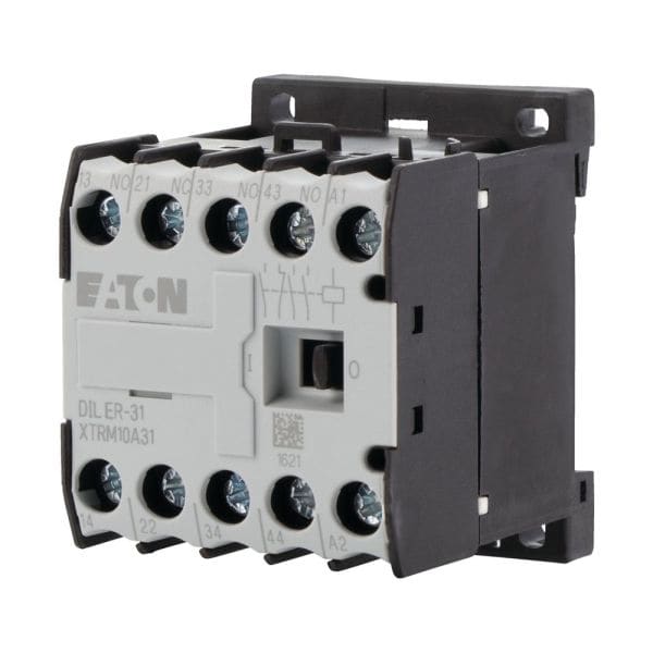 EATON - Hilfsschütz, 42 V 50/60 Hz, S = Normal offen: 3 S, Ö = Normal geschlossen: 1 Ö, Schraubklemmen, Wechselstrombetätigung