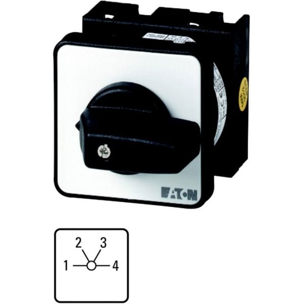 EATON - Stufenschalter, T0, 20 A, Einbau, 2 Baueinheit(en), Kontakte: 4, 60 °, rastend, ohne 0-Stellung, 1-4, Abwicklungs Nr. 8231