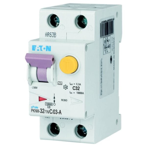 EATON - FI/LS-Kombischalter, 32 A, 300 mA, C-LS-Char, 1N-polig, FI-Char: A