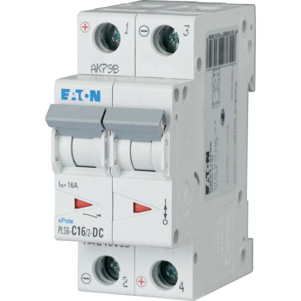 EATON - Leitungsschutzschalter, 16 A, 2p, Charakteristik: C, DC