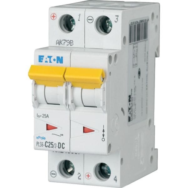 EATON - Leitungsschutzschalter, 25 A, 2p, Charakteristik: C, DC