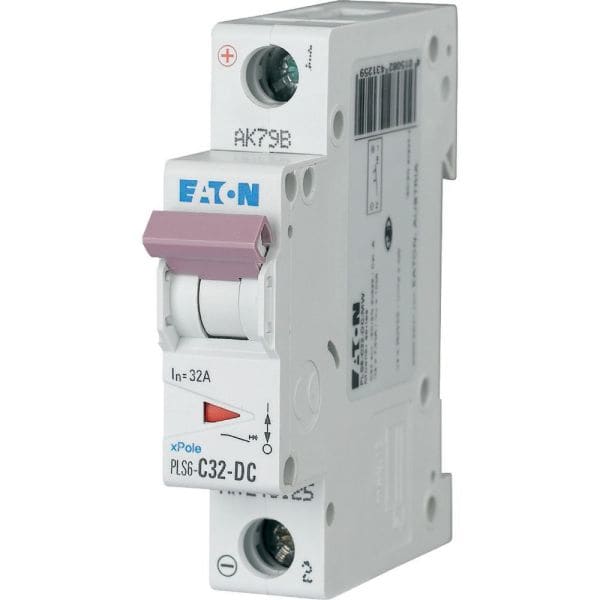 EATON - Leitungsschutzschalter, 32 A, 1p, Charakteristik: C, DC