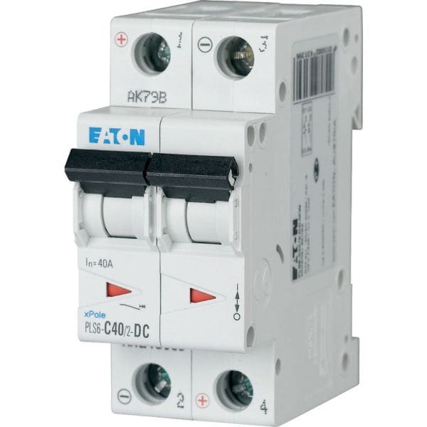 EATON - Leitungsschutzschalter, 40 A, 2p, Charakteristik: C, DC