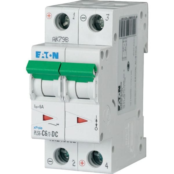 EATON - Leitungsschutzschalter, 6 A, 2p, Charakteristik: C, DC