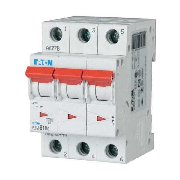 EATON - Leitungsschutzschalter, 10 A, 3p, Charakteristik: C