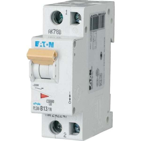 EATON - Leitungsschutzschalter, 13 A, 1p+N, Charakteristik: B