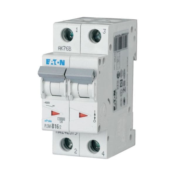 EATON - Leitungsschutzschalter, 16 A, 2p, Charakteristik: C