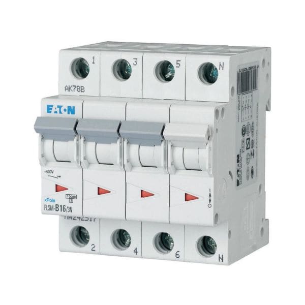 EATON - Leitungsschutzschalter 16 A, 3p+N, Charakteristik: B