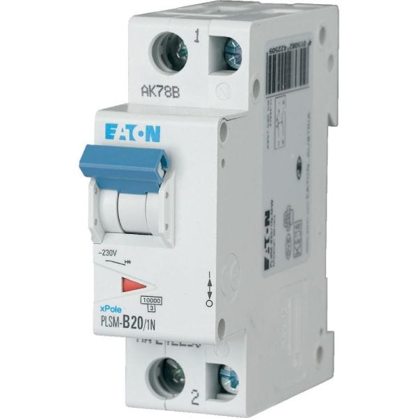EATON - Leitungsschutzschalter, 20 A, 1p+N, Charakteristik: C