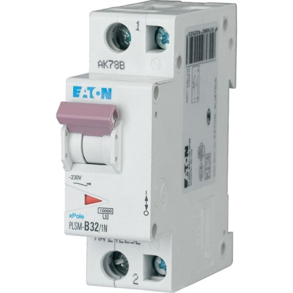 EATON - Leitungsschutzschalter, 32 A, 1p+N, Charakteristik: C