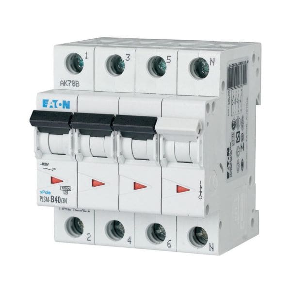 EATON - Leitungsschutzschalter, 40 A, 3p+N, Charakteristik: C