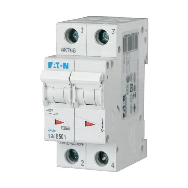 EATON - Leitungsschutzschalter, 50 A, 2p, Charakteristik: B