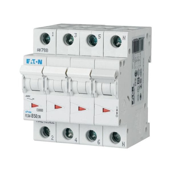 EATON - Leitungsschutzschalter, 50 A, 3p+N, Charakteristik: C