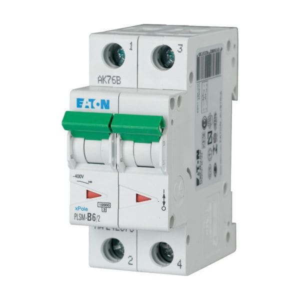 EATON - Leitungsschutzschalter, 6 A, 2p, Charakteristik: B