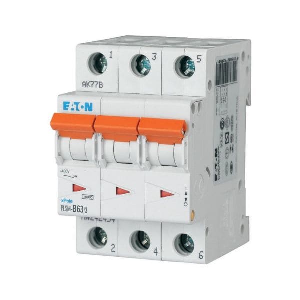 EATON - Leitungsschutzschalter, 63 A, 3p, Charakteristik: B