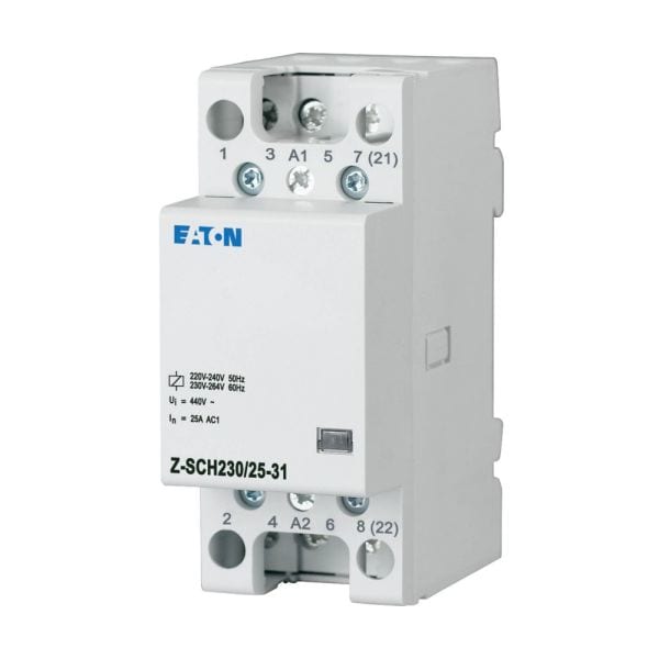 EATON - Installationsschütz, 230VAC, 3S+1Ö, 25A