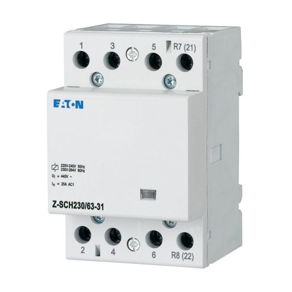 EATON - Installationsschütz, 230VAC, 3S+1Ö, 63A