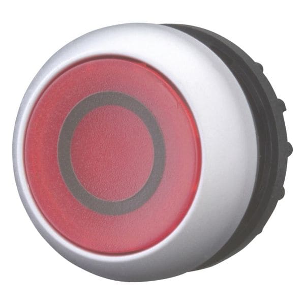 EATON - Leuchtdrucktaste, RMQ-Titan, flach, tastend, rot, beschriftet, Frontring Titan
