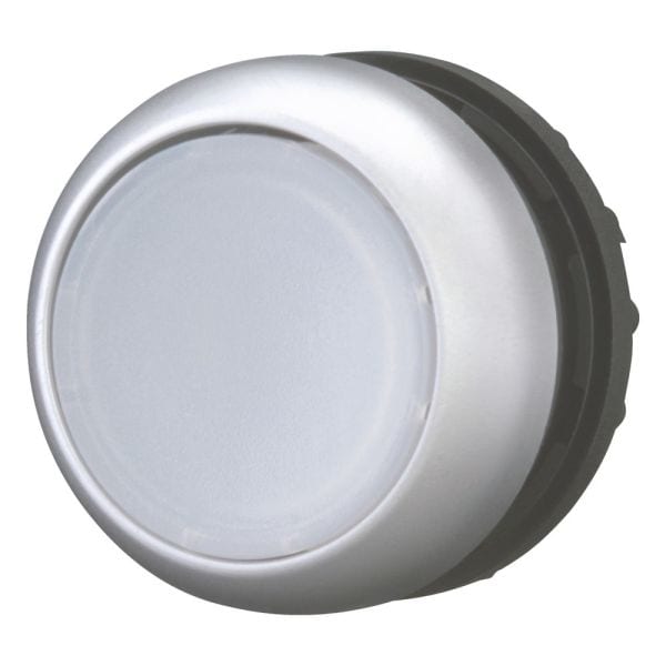 EATON - Leuchtdrucktaste, RMQ-Titan, flach, tastend, weiß, unbeschriftet, Frontring Titan
