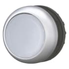 EATON - Leuchtdrucktaste, RMQ-Titan, flach, tastend, weiß, unbeschriftet, Frontring Titan